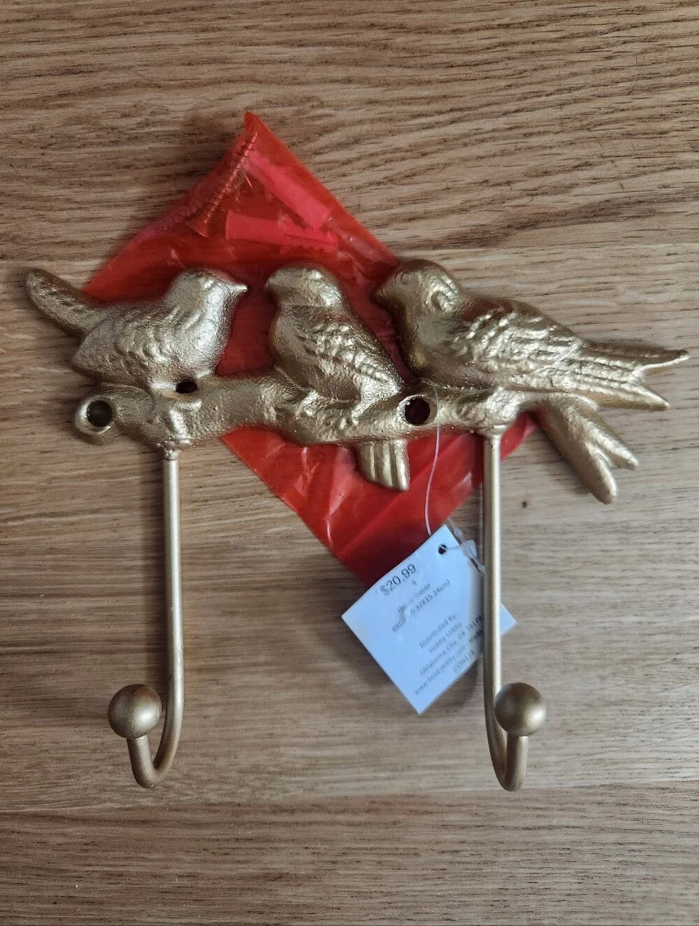 Decorative Bird Hooks wall hanger